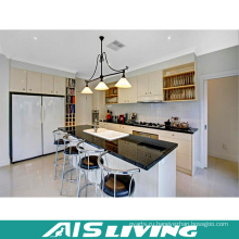 Теплая белая акриловая дверная кухонная мебель для шкафа (AIS-K186)